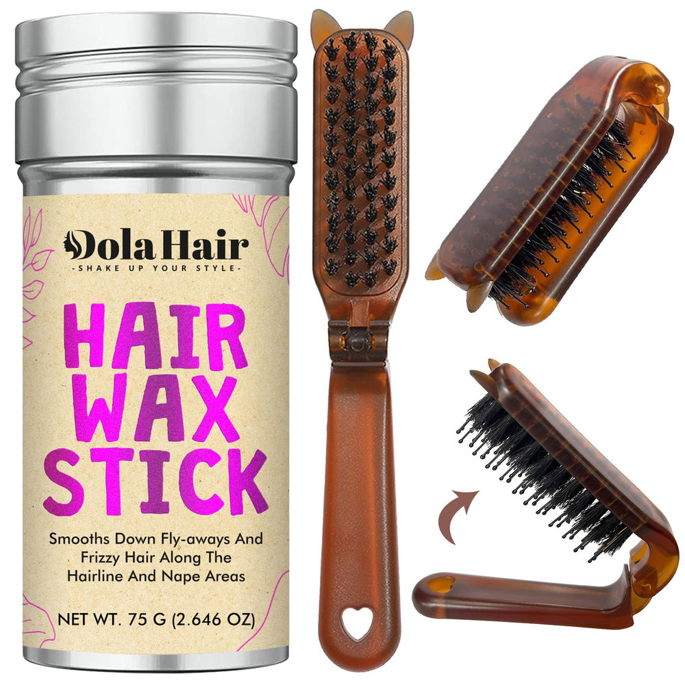 Dolahair Stick Cire Cheveux Portable: coiffage rapide et pratique en déplacement.