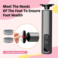 Dolcevitae pied remover batterie 1800mAh offre une utilisation sans fil prolongée.