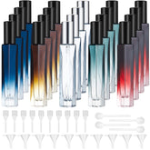 Domensi bouteilles parfum 10ml bleu dégradé, pratique en voyage et style élégant.