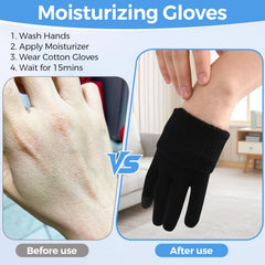 Gants Donfri mains écran tactile noir taille L compatibles smartphone.