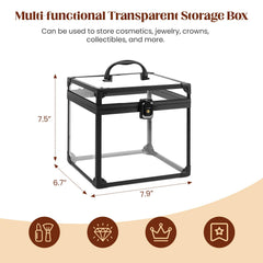Donghome boite-maquillage transparente: accès rapide grâce à la transparence.