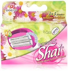 Dorco Shai avec 6 lames, cartouche rasoir pour un rasage précis et confortable.