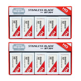 Dorco ST301 emballage platine extra, lames double-tranchant pratiques pour rasage quotidien.