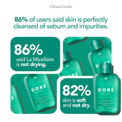 Doré La Micellaire sans parfum adaptée aux peaux sensibles.