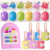 Double Rhythm: ensemble vernis gel 6 pièces 15ml, couleurs variées pour maison.
