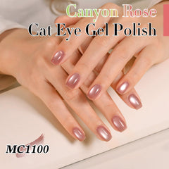 Paillettes holographiques Cat Eye Double Rhythm, vernis à fini scintillant pour soirées.