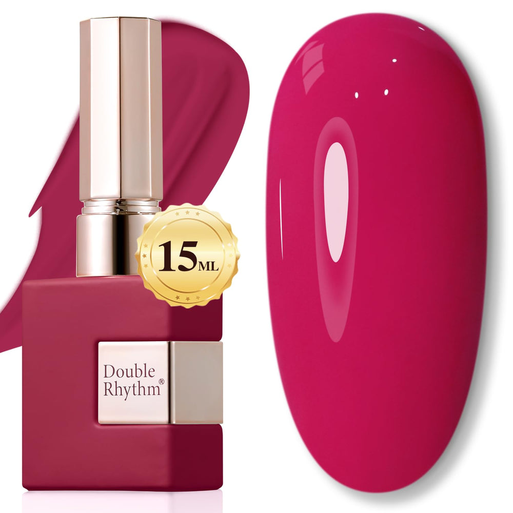 Vernis gel Double Rhythm 15 ml, bouteille pratique pour domicile.