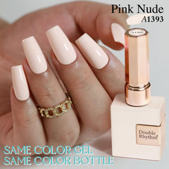 Vernis Gel Double Rhythm brillance durable, effet miroir sur les ongles.