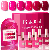 Double Rhythm vernis gel 15ml, ensemble de 6 pièces, brillance durable.