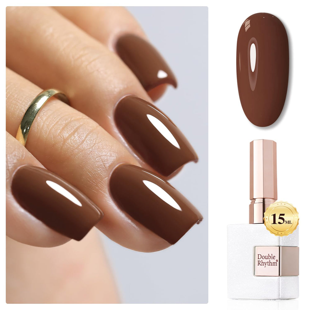 Vernis Gel Double Rhythm – bouteille milky perle pour une finition lumineuse.