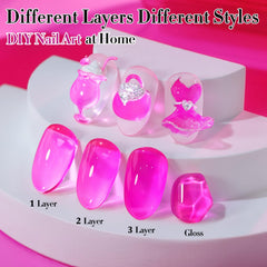 Vernis Gel Jelly Double Rhythm effet lait, teinte douce et veloutée.