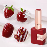 Vernis gel neutral Double Rhythm dans sa bouteille translucide de 15 ml.