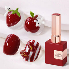 Vernis gel neutral Double Rhythm dans sa bouteille translucide de 15 ml.
