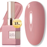 Vernis gel Double Rhythm Pure Sheer, bouteille 15 ml pour une application fluide et durable.