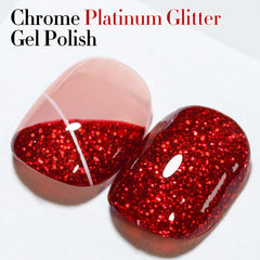 Vernis gel Double Rhythm reflet holographique, effet multidimensionnel sur les ongles.