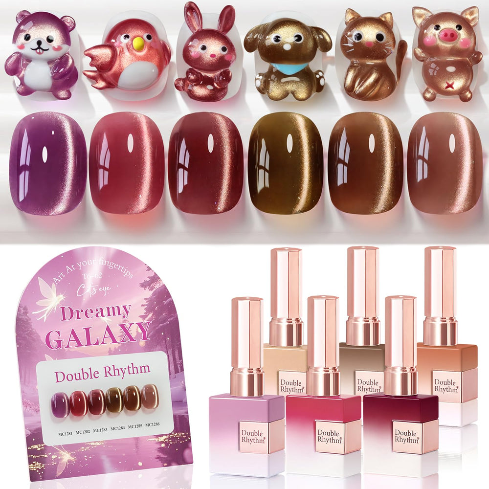 Double Rhythm vernis gel rose – couleur romantique et brillance durable.