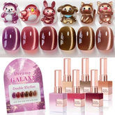 Double Rhythm vernis gel rose – couleur romantique et brillance durable.
