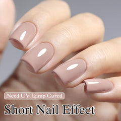 Texture jelly translucide du Double Rhythm Gel Polish pour un effet discret.