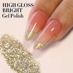 Vernis Double Rhythm paillettes effet holographique pour vernis multicolore.