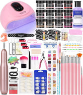 DouborQ kit ongles acryliques, ensemble complet prêt pour débuter la manucure à domicile