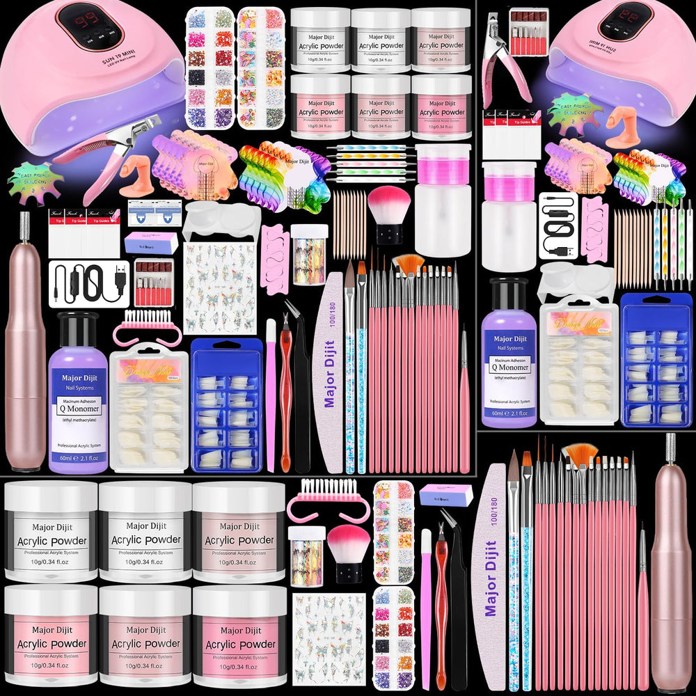 Kit DouborQ pour ongles acryliques avec monomère, application facile à domicile.