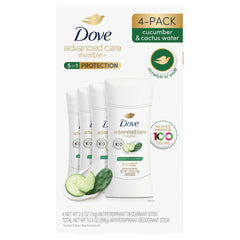 Dove Advanced Care Invisible+ bâton déodorant Concombre et Eau de cactus, protection longue durée