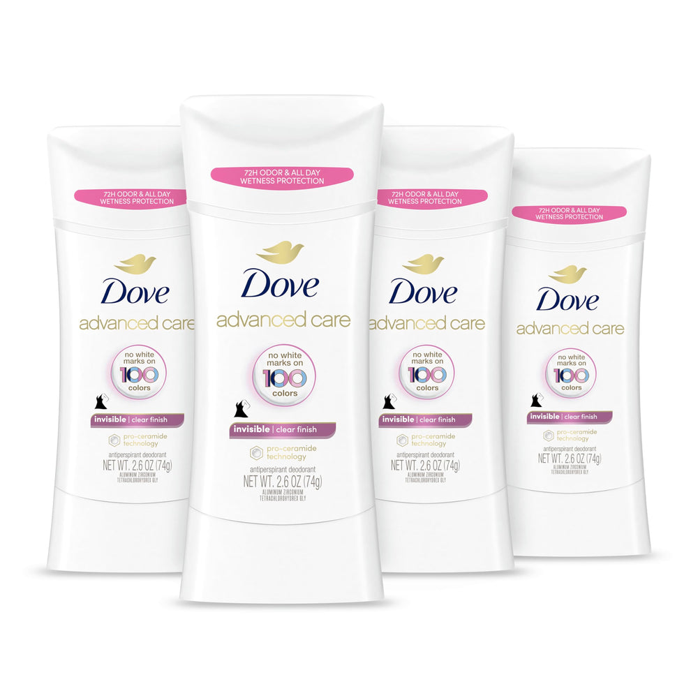 Dove Advanced Care Stick invisible avec finition claire sans traces.