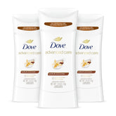 Dove Advanced Care Stick Vanille et Beurre de Cacao – emballage prêt à emporter.