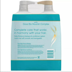 Dove Après-shampoing Daily Moisture avec pompe, cheveux nourris et souples.