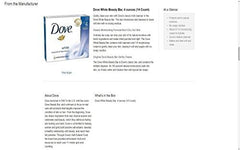 Texture creme douce de la barre Dove Creme Blanche