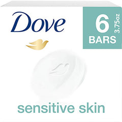 Savon-barre Dove avec crème hydratante 1/4, hydratation durable.