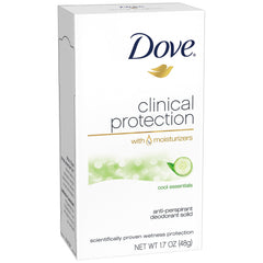 Dove Clinical Protection Cool Essentials – bouteille 1,7 oz prête à l'emploi, protection durable.