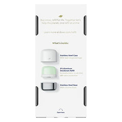 Dove déodorant remplissage etui inox réutilisable.