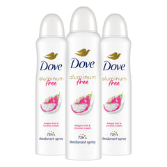 Dove sans aluminium dragon fruit coco, bouteille prête pour une fraîcheur durable.