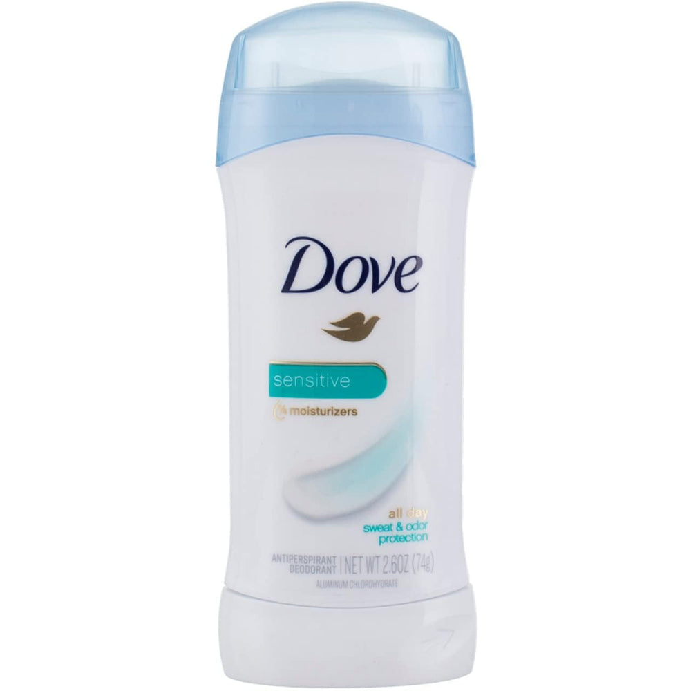 Dove déodorant sans parfum pour peau sensible, protection légère et confortable