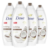 Gel douche Dove, douche-corps cremeuse coco cacao, nourrissante pour la peau