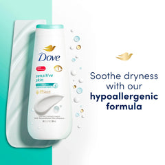 Formule hypoallégénique Dove pour peaux sensibles et confortables.