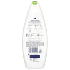 Étiquette Dove Concombre et Thé Vert sur le flacon, parfum frais et léger.