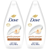 Gel douche Dove, bouteille, hydratation douce pour la peau.