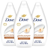 Dove Gel Douche Doux et Apaisant: bouteille hydratante pour peau douce.
