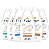 Gel douche Dove Hydrate, flacon clair, hydratation durable et peau douce après la douche