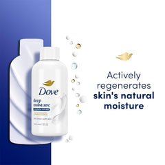 Dove Hydratation Profonde: lipides et glycérine nourrissent la peau.