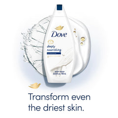 Gel douche Dove parfum frais, expérience sensorielle revitalisante.