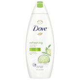 Dove Go Fresh Concombre Vert — bouteille 354 ml pour hydratation fraîche.