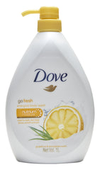 Dove Go Fresh Energize : bouteille pompe pratique pour une hydratation quotidienne.
