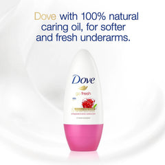 Dove Go Fresh Roll-On grenade et verveine – texture légère pour une application rapide