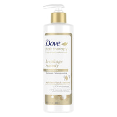 Dove Hair Therapy Breakage Remedy Shampoo — bouteille soignée pour cheveux cassants et fragiles