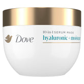 Dove Masque Hyaluronique Hydratant en bouteille pour cheveux hydratés.