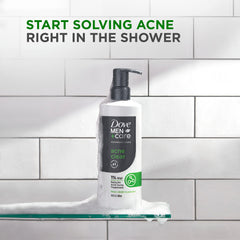 Dove Men+Care Acne Clear, texture mousse légère prête pour le visage.