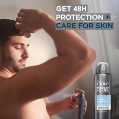 Application sous les aisselles avec Dove Men+Care pour douceur et confort.